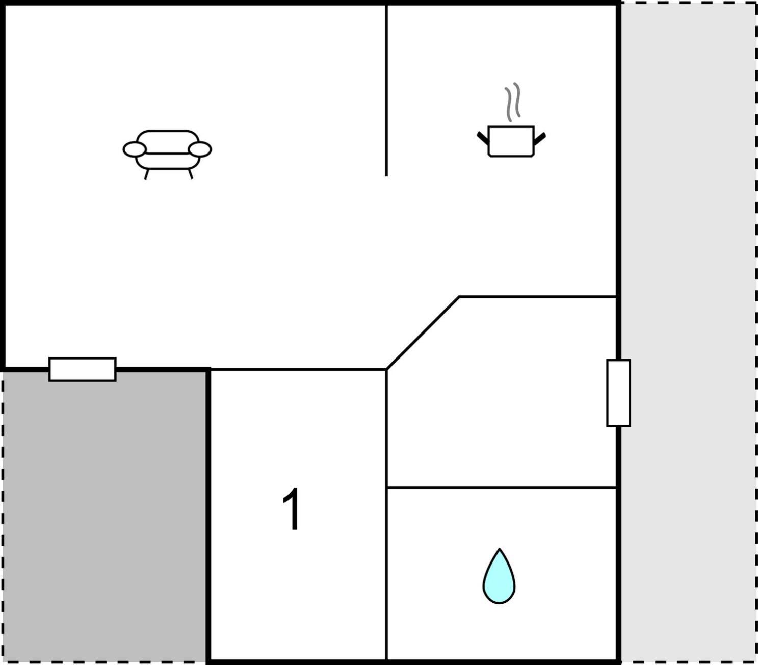 1 Bedroom Cozy Home In 里伯 外观 照片